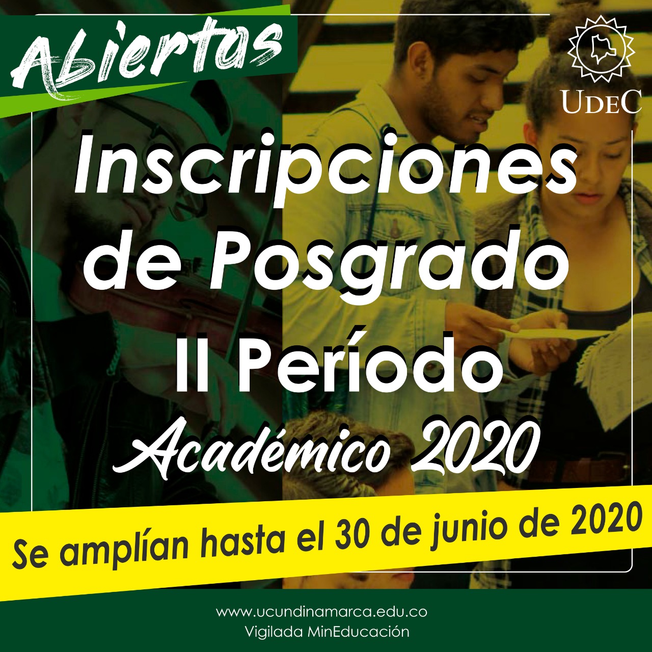 Proceso de inscripciones Posgrado II Período Académico 2020
